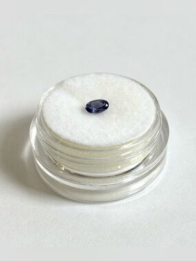 FOR LOCKET: Iolite cut gemstone